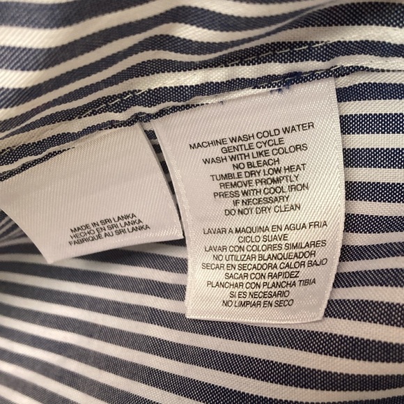 ANNE KLEIN | Long Sleeve Button Down Shirt - Picture 11 of 16